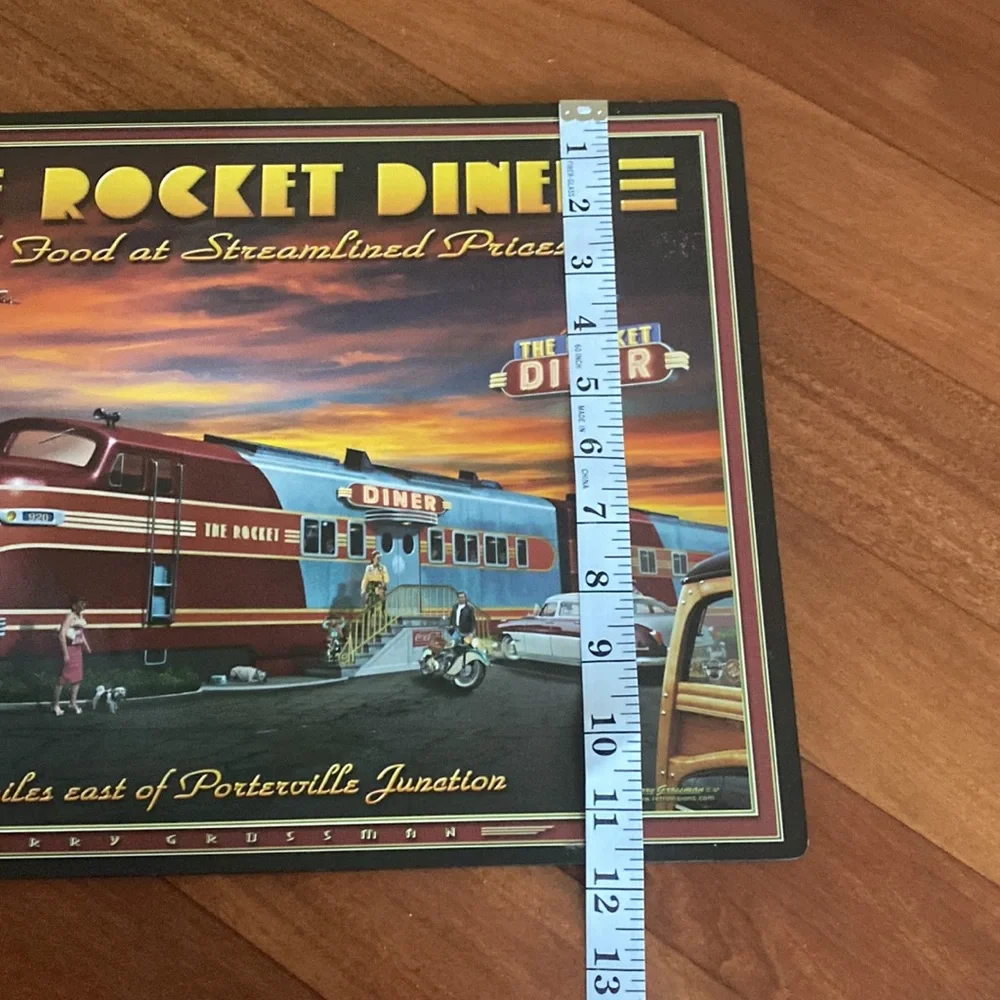 Nostalgic 4 Piece Vintage ‘2013 Diner Placemats by L. Grossman EUC